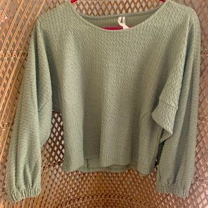 Anthropologie top, green, size small